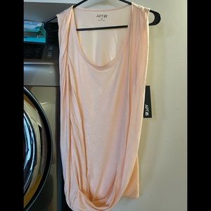 Draped pink tank NWT
